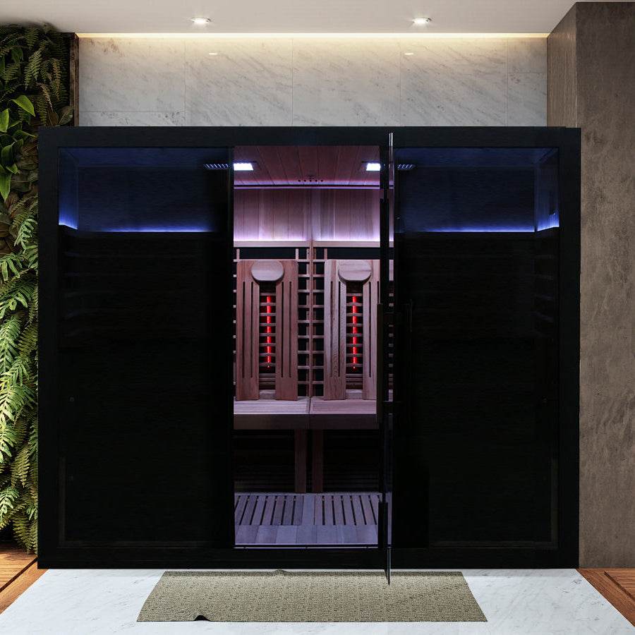 Sun Home Eclipse™ Four-Person Red Light & Infrared Sauna