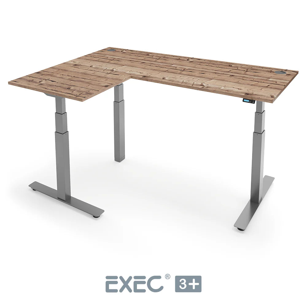 EXEC 3+ Triple Motor L-Shaped Height Adjustable Standing Desk