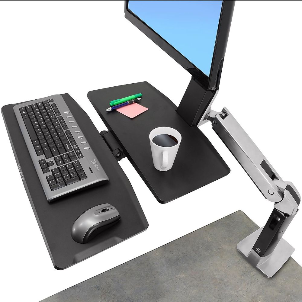 Ergotron WorkFit-A Single LD: An Adjustable Standing Desk Converter with Integrated Worksurface