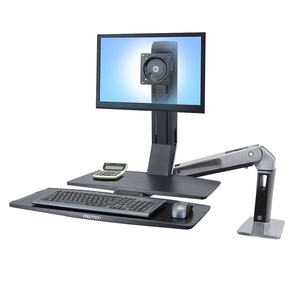 Ergotron WorkFit-A Single LD: An Adjustable Standing Desk Converter with Integrated Worksurface