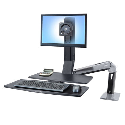 Ergotron WorkFit-A Single LD: An Adjustable Standing Desk Converter with Integrated Worksurface