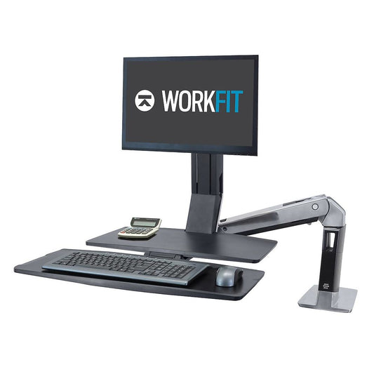 Ergotron WorkFit-A Single LD: An Adjustable Standing Desk Converter with Integrated Worksurface