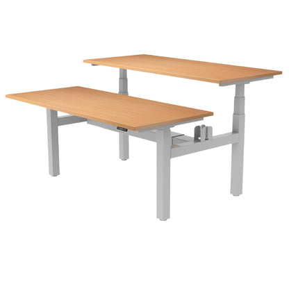 Yo-Yo DESK DUO+ YO-YO DESK Silver Beech