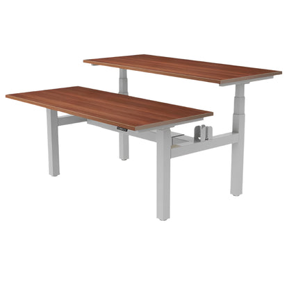 Yo-Yo DESK DUO+ YO-YO DESK Silver Walnut