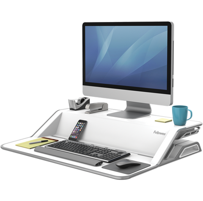 Fellowes Lotus Sit‑Stand Single Monitor Standing Desk Converter