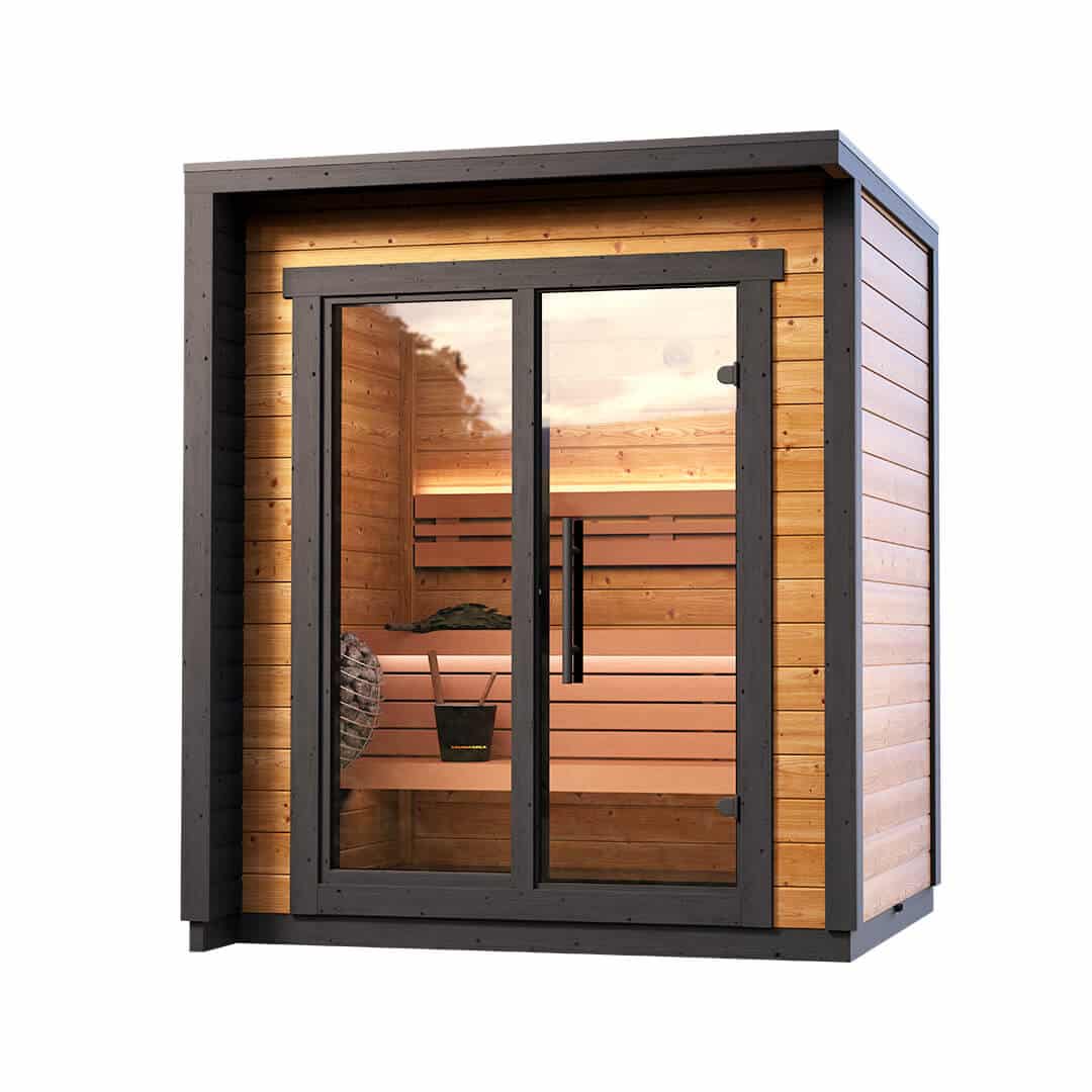 Compact Outdoor Sauna Kit – Patio XXS 3-Person Thermowood Cabin for Garden & Patio