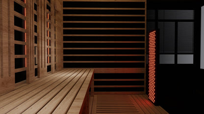 Sun Home Eclipse™ Four-Person Red Light & Infrared Sauna