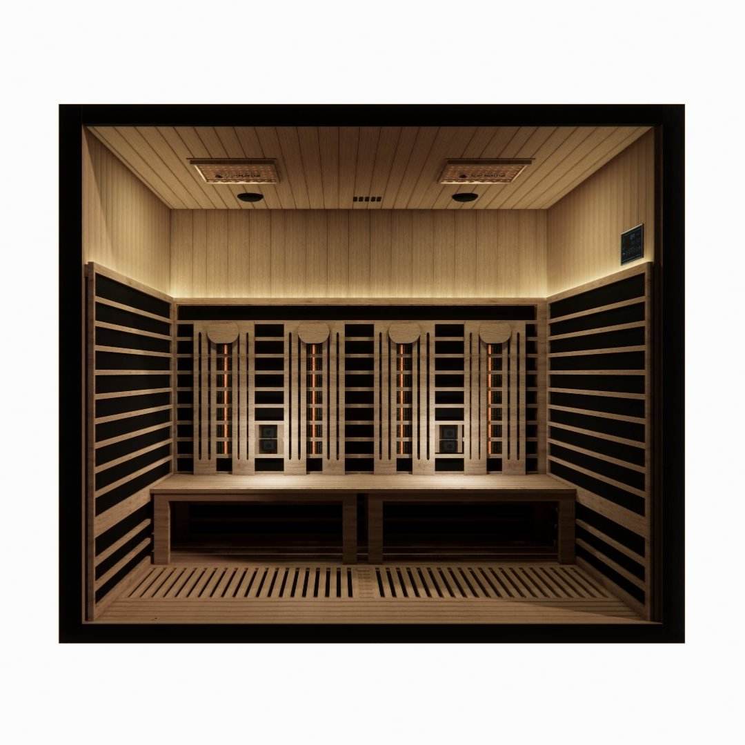 Sun Home Eclipse™ Four-Person Red Light & Infrared Sauna