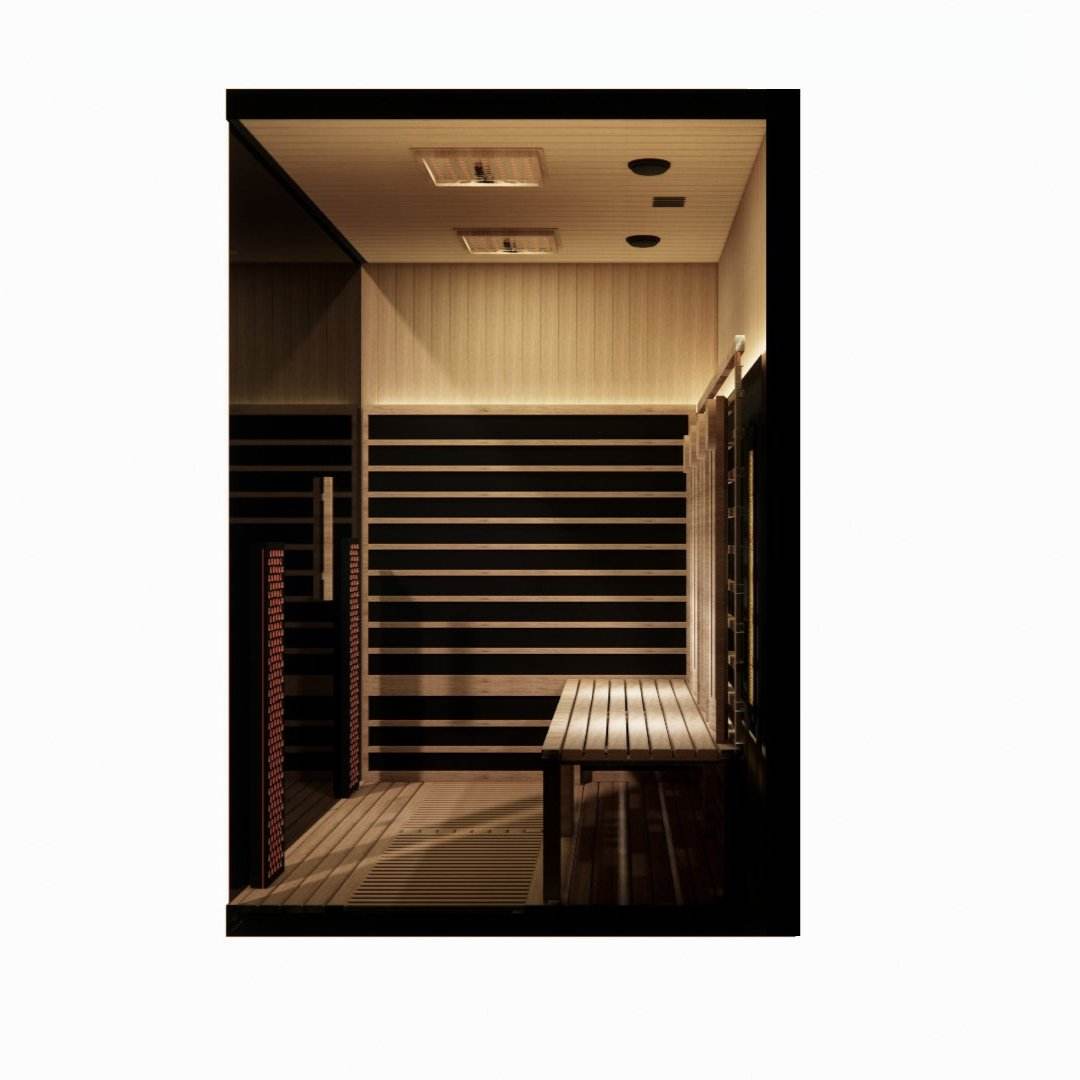Sun Home Eclipse™ Four-Person Red Light & Infrared Sauna