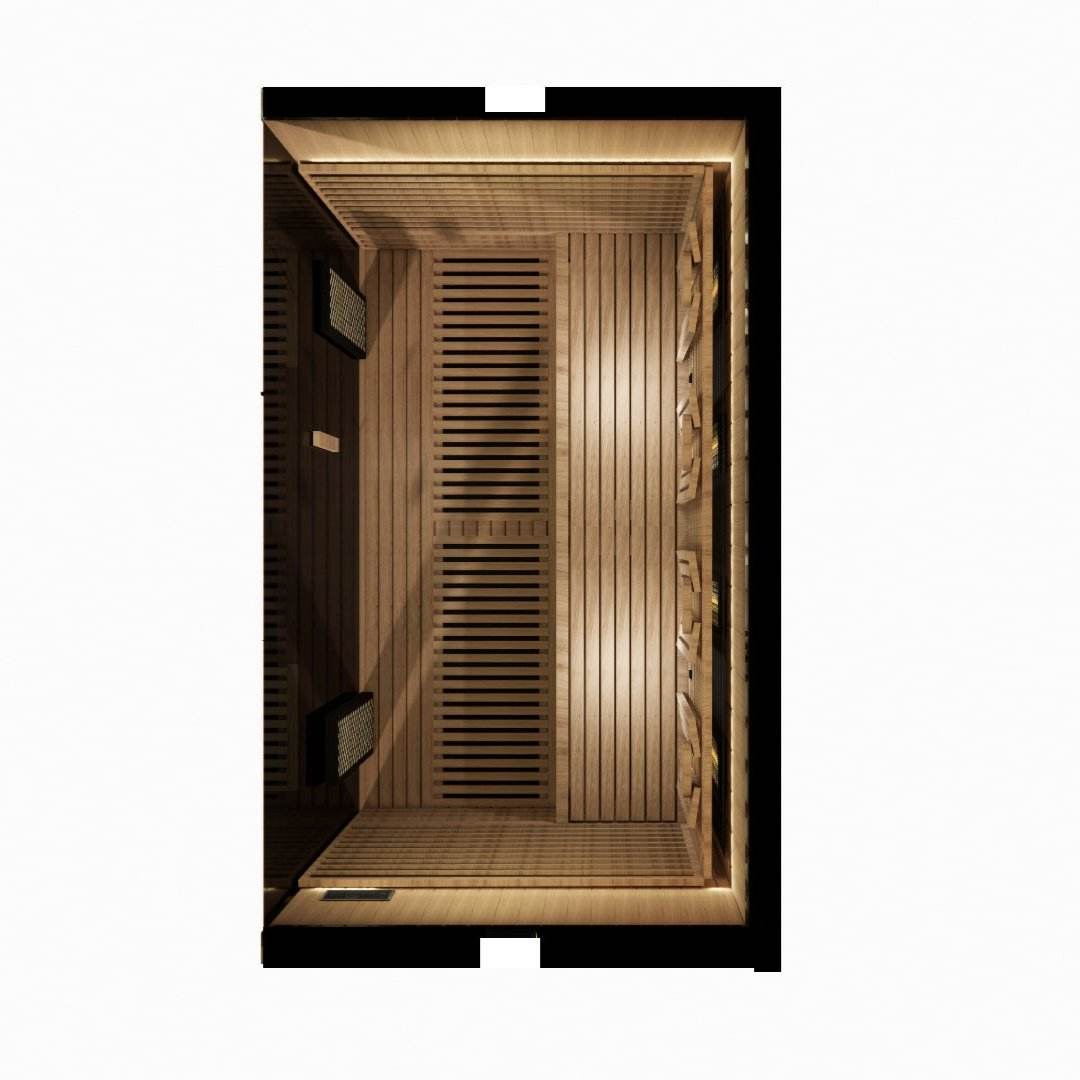 Sun Home Eclipse™ Four-Person Red Light & Infrared Sauna